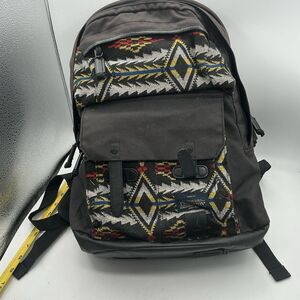 Nixon x Pendleton West Port Backpack Black Tribal Waxed Canvas Laptop Bag